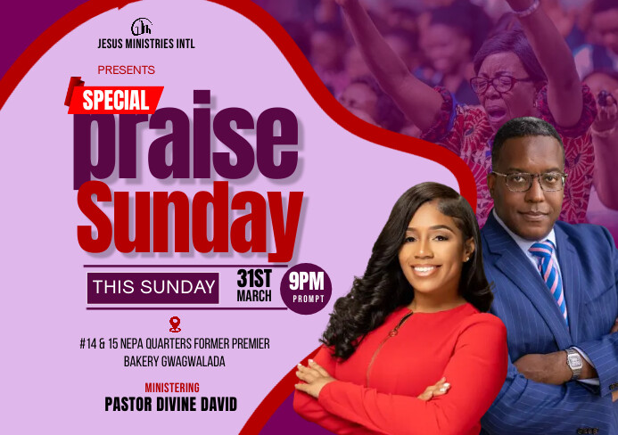 Professional Church Flyer A5 template