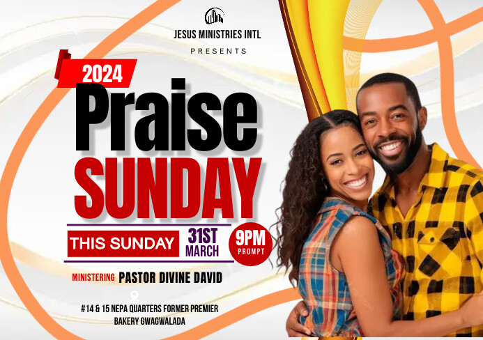 Professional Church Flyer A5 template
