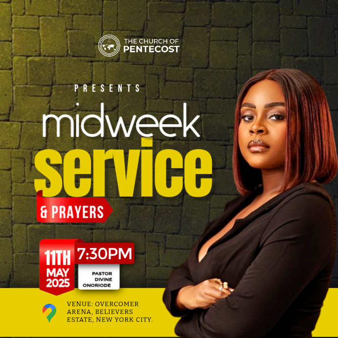 Church Service Instagram Ad Template | PosterMyWall