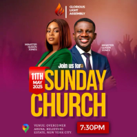 Professional Church  Instagram Post template