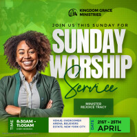 White Professional Church Instagram Post Template | PosterMyWall