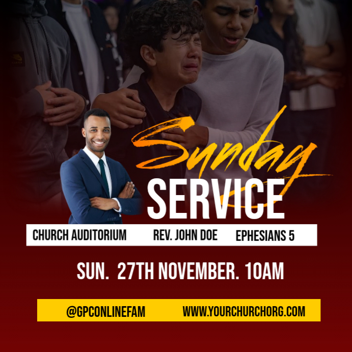 Professional Church Instagram Post Template | PosterMyWall