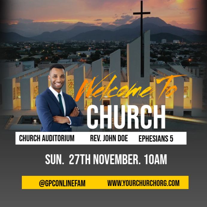 Professional Church Instagram Post Template | PosterMyWall