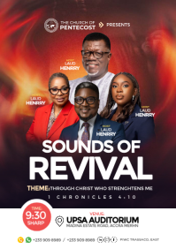 Professional Church Revival Event A4 template