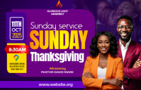 Purple Sunday Thanksgiving Service Boulevardzeitung Template