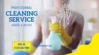 Professional Cleaning Service Social Media Video Template Digital Display (16:9)