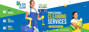 Professional Cleaning Services Ad Facebook-coverfoto template