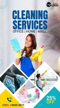 Professional Cleaning Services Ad Instagram Story template