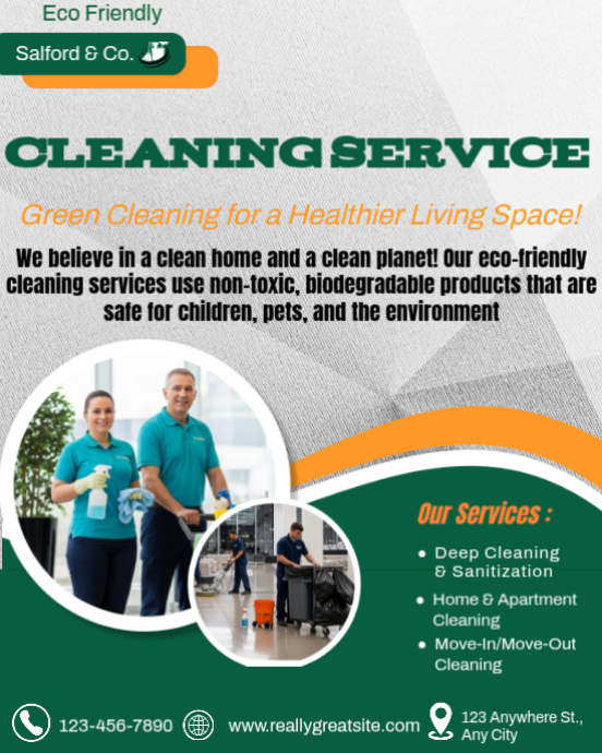 Professional Cleaning Services Business Poster Template 🧼 | PosterMyWall
