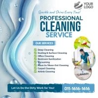 Professional Cleaning Services Instagram Facebook Instagram Post template