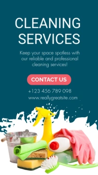 Professional Cleaning Services Poster Template