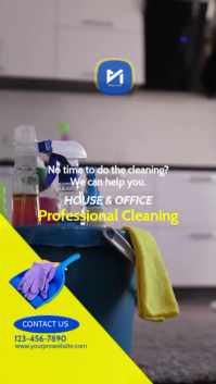 Professional House and Office Cleaning Service Instagram Story template