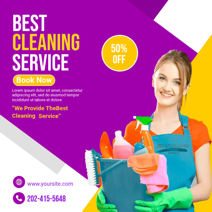 Clean Professional Add Professional Cleaning Template | PosterMyWall