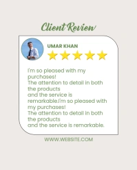 Professional Client Review Instagram Portrait template