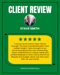 Professional Client Review Template Instagram Portrait
