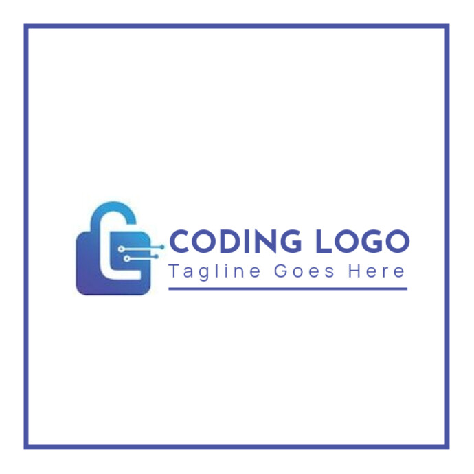 Professional Coding Logo, Coding Logo Design, Coding Logo Template, It ...