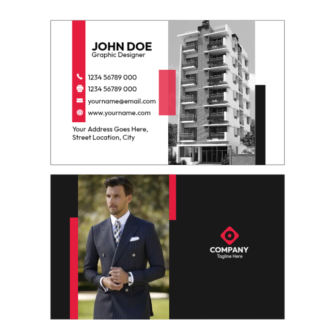 Professional Company Calling Card Template | PosterMyWall
