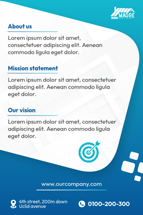 Copy of Professional Company Profile Poster | PosterMyWall