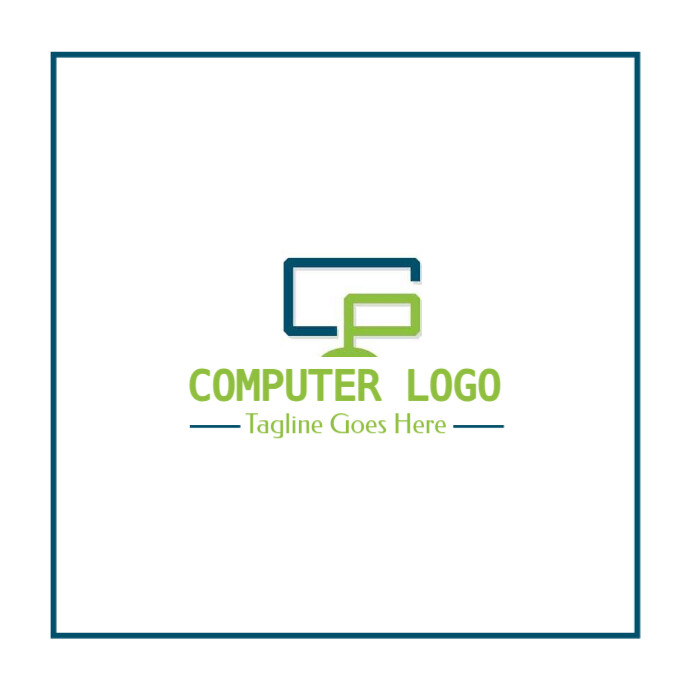 Plantilla de Professional Computer Logo, Computer Logo, It Logo, It ...