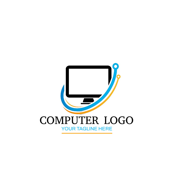 Professional Computer Logo For Sale Template | PosterMyWall
