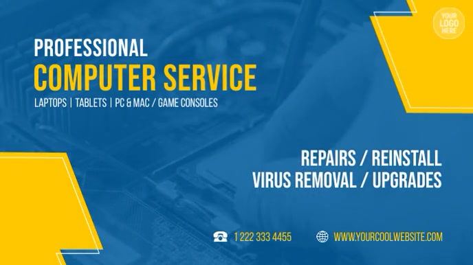 Copy of Professional Computer Service | PosterMyWall