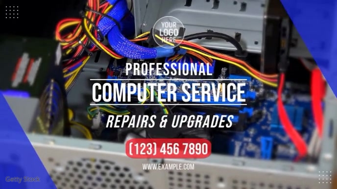 Copy of Professional Computer Service | PosterMyWall