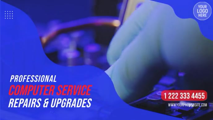 Professional Computer Service Template | PosterMyWall