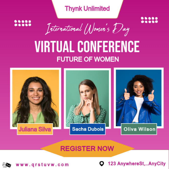 Professional Conference/event/equality/female/international/colorful ...