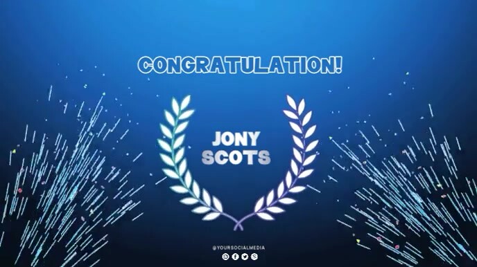 Professional Congratulation Digital Display (16:9) template