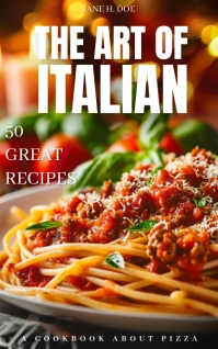 Professional Cookbook, Italian, Book Cover Ki Kindle/Book Covers template