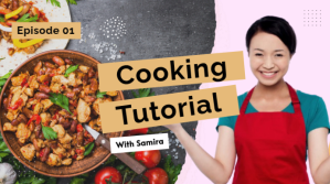 Cooking Tutorial Digitalt display Template
