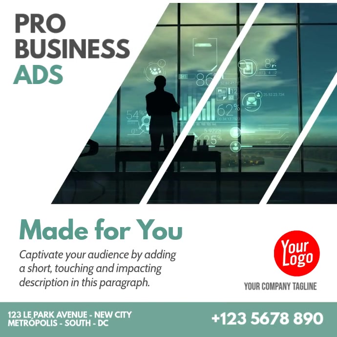 Copy of Professional Corporate Business ad template | PosterMyWall