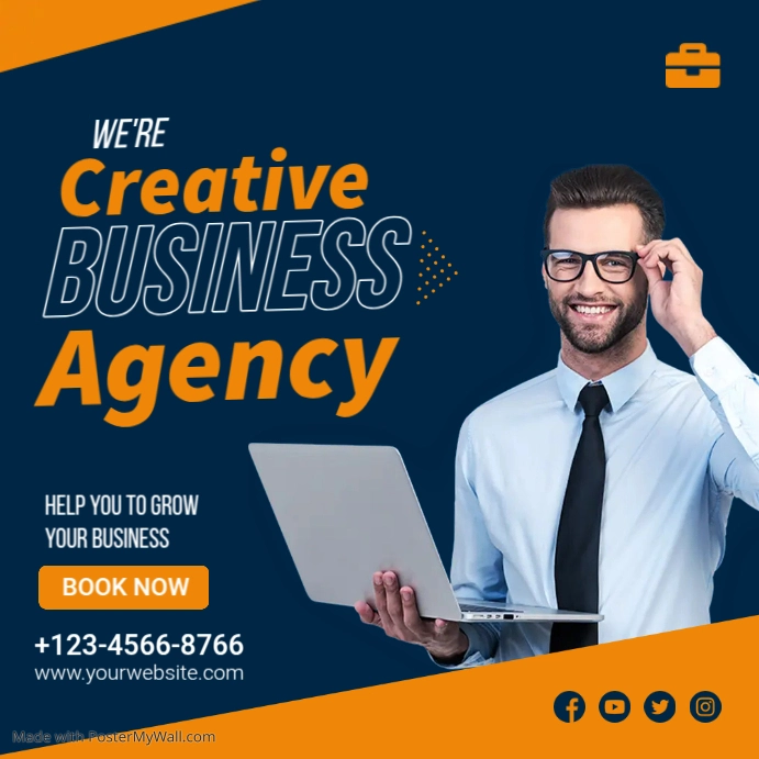 Professional Corporate Business Instagram Post Template | PosterMyWall