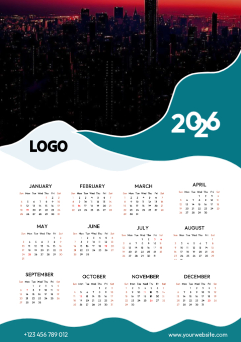 Plantilla de Professional corporate calendar | PosterMyWall