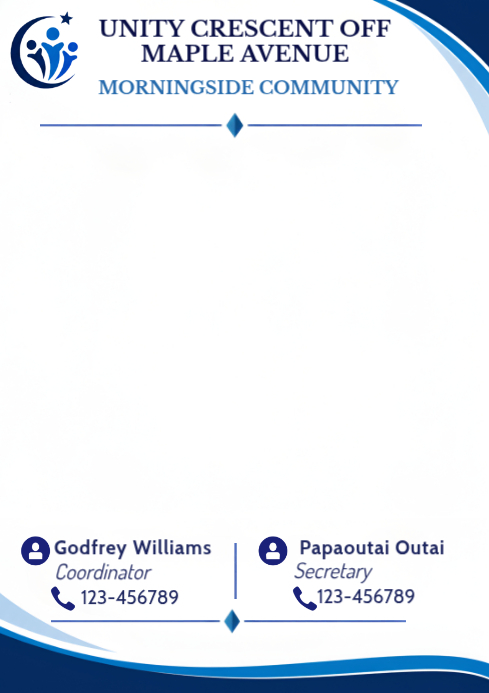 White Community Event A4 Template | PosterMyWall