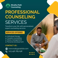 Professional Counseling Poster Instagram Post template