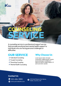 Professional Counseling Services Flyer Template A4
