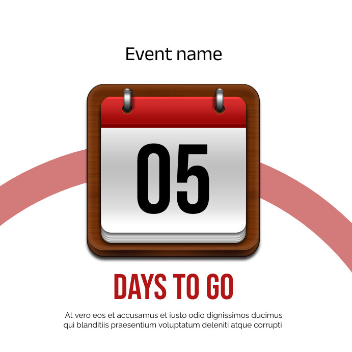 Professional Countdown Event Instagram Post Template | PosterMyWall