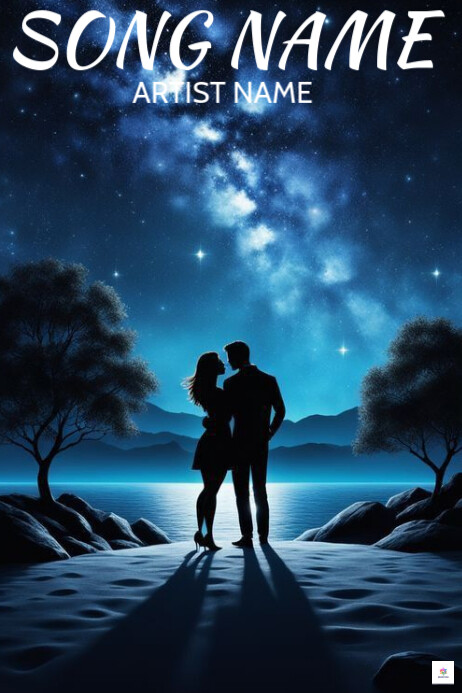 Professional Couple Love Song Album Cover Art Poster Template Professional Couple Love Song Album Cover Art Poster Template