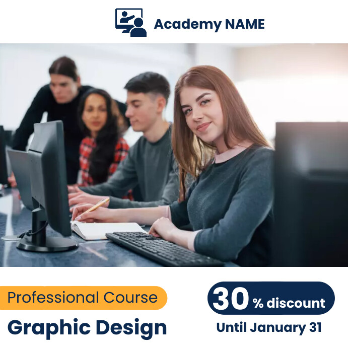 Professional Course Template | PosterMyWall