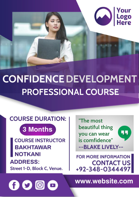 Professional Course Flyer Design Template | PosterMyWall