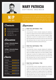 Creative Resume Template | PosterMyWall