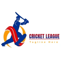 Professional Cricket Sport Logo template