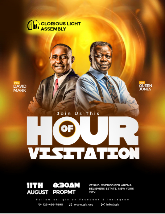 Church Visitation Event Flyers Template | PosterMyWall