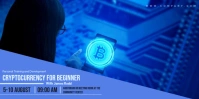 Professional Cryptocurrency For Beginner Eventbrite Banner template