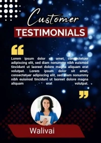 Professional Customer Review Template A5