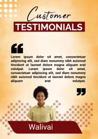 Professional Customer Review Template  A5