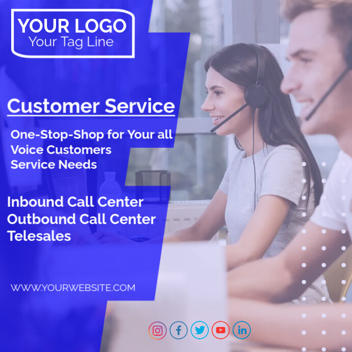 Copy of Professional Customer Servive Instagram Post/ | PosterMyWall