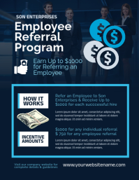 Schwarz Employee Referral Program Flyer Template