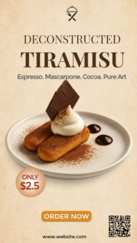 Yellow Tiramisu Promotion Instagram Reel Template